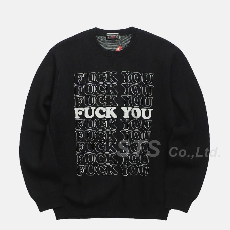 hysteric glamor×supreme fuck you ニット-hybridautomotive.com