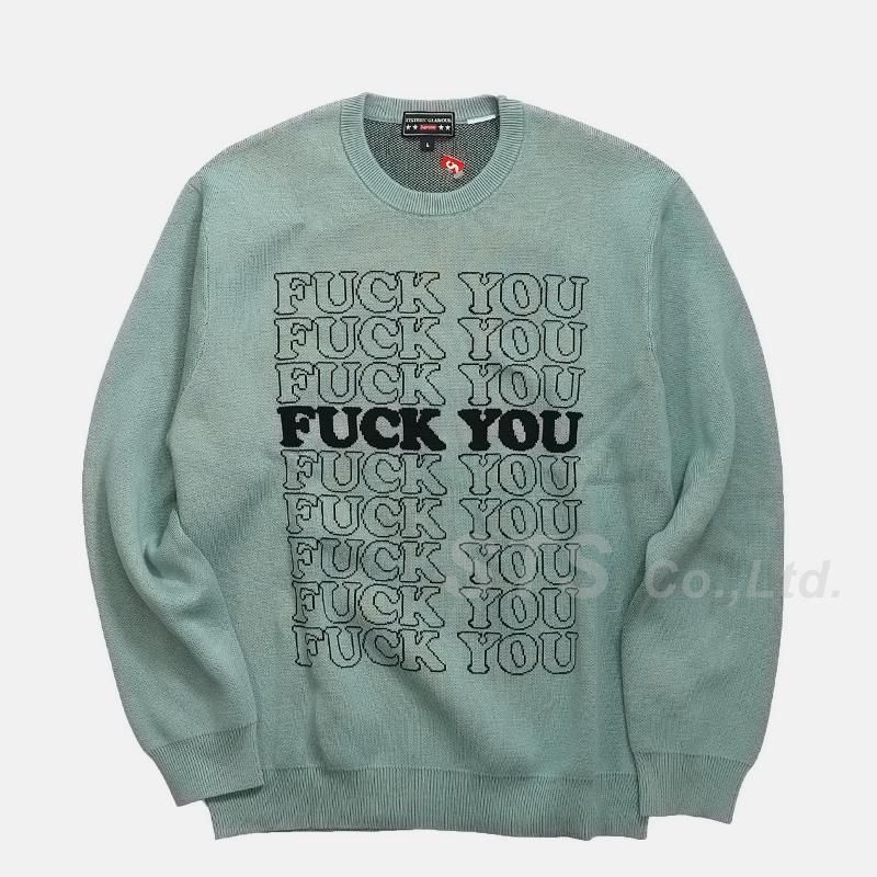 hysteric glamor×supreme fuck you ニット