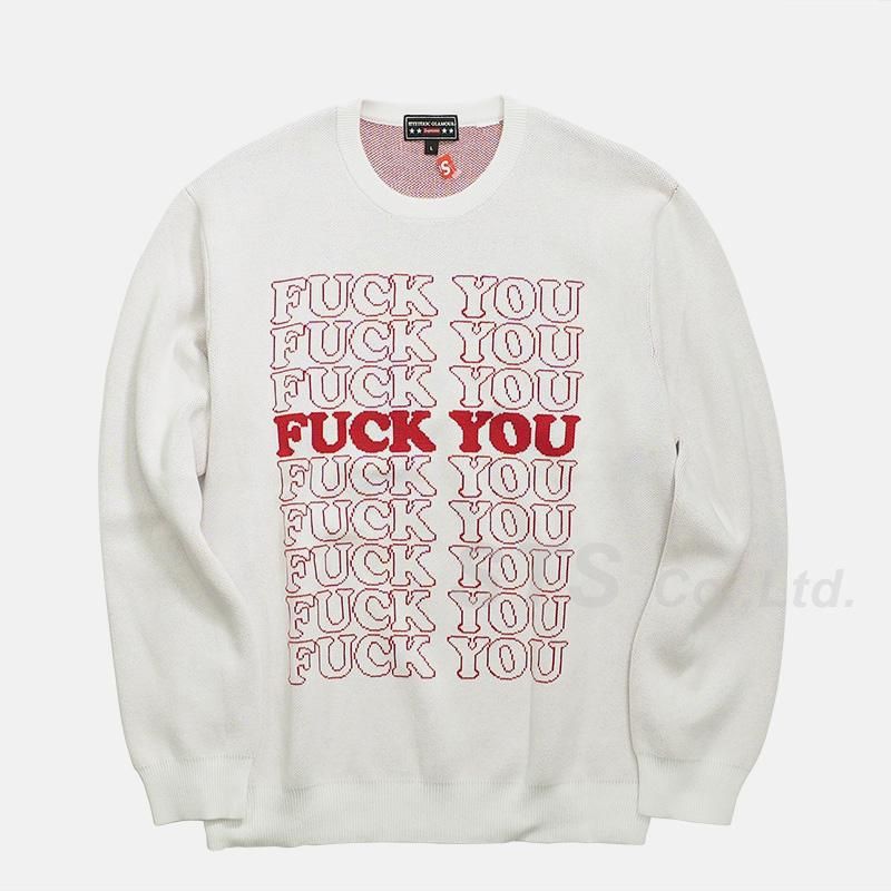 Supreme/HYSTERIC GLAMOUR Fuck You Sweater - UG.SHAFT