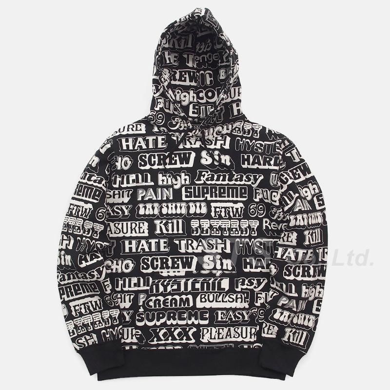 Supreme Hysteric Glamour Text Hoodie