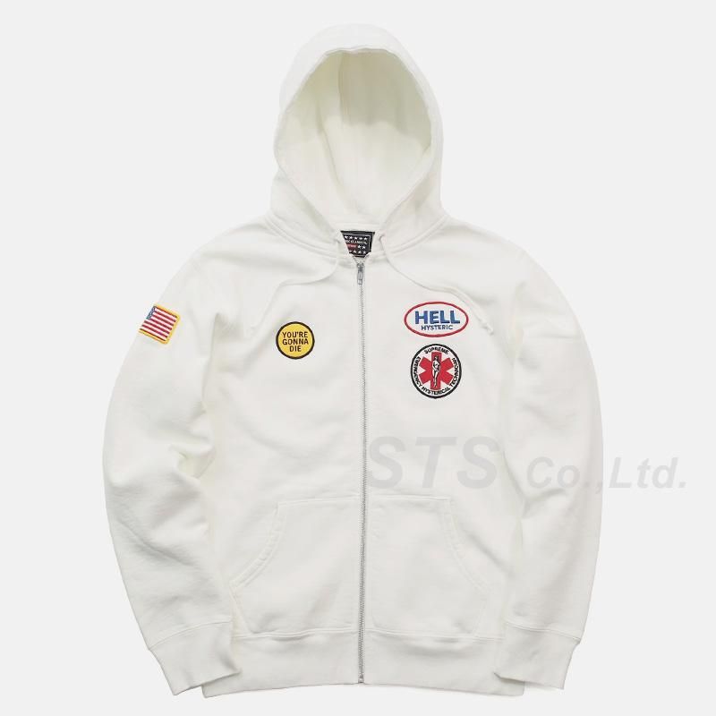 Supreme/HYSTERIC GLAMOUR Patches Zip Up Sweatshirt - UG.SHAFT