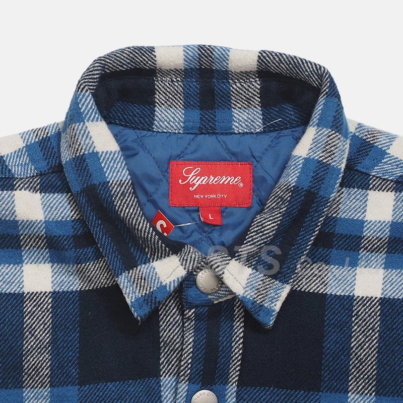 Supreme - Quilted Arc Logo Flannel Shirt - UG.SHAFT