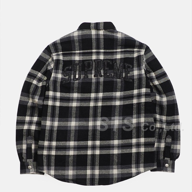 Supreme - Quilted Arc Logo Flannel Shirt - UG.SHAFT