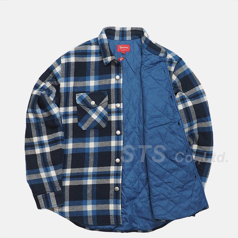 Supreme Quilted Arc Logo Flannel Shirtジャケット/アウター