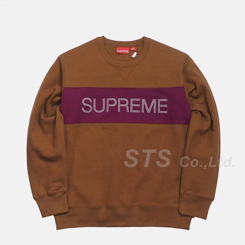 Supreme - Zig Zag Stitch Panel Crewneck - UG.SHAFT