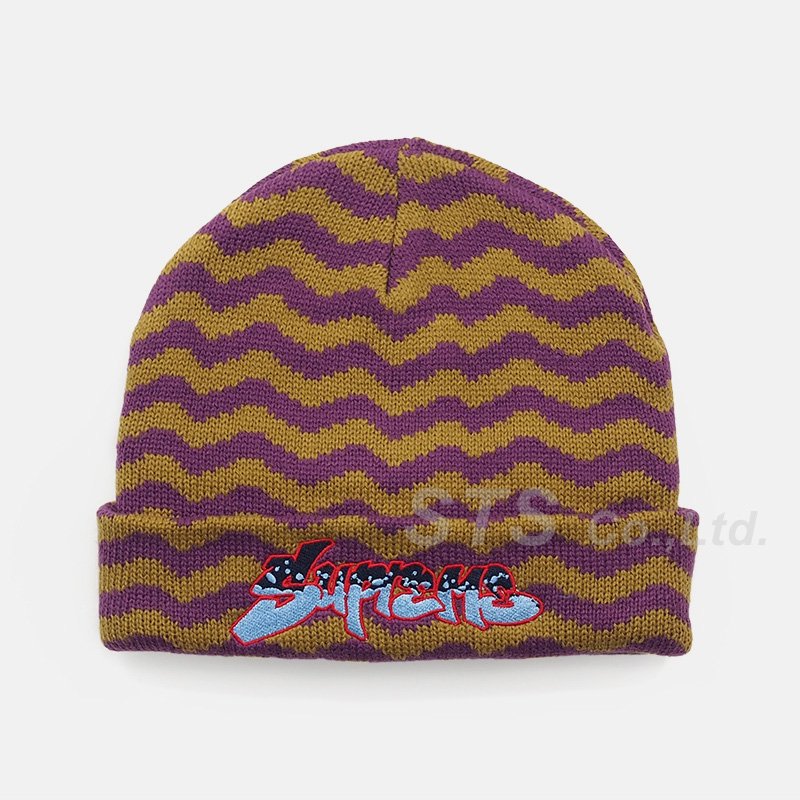 Supreme - Zig Zag Stripe Beanie - UG.SHAFT