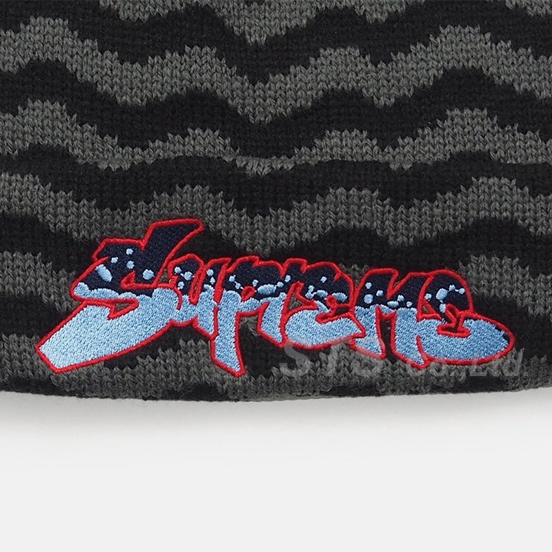 Supreme zig outlet zag stripe beanie