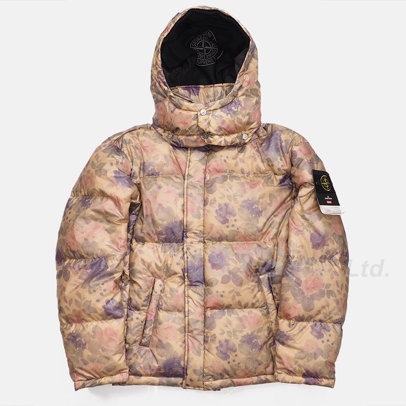 stone island x supreme puffer jacket