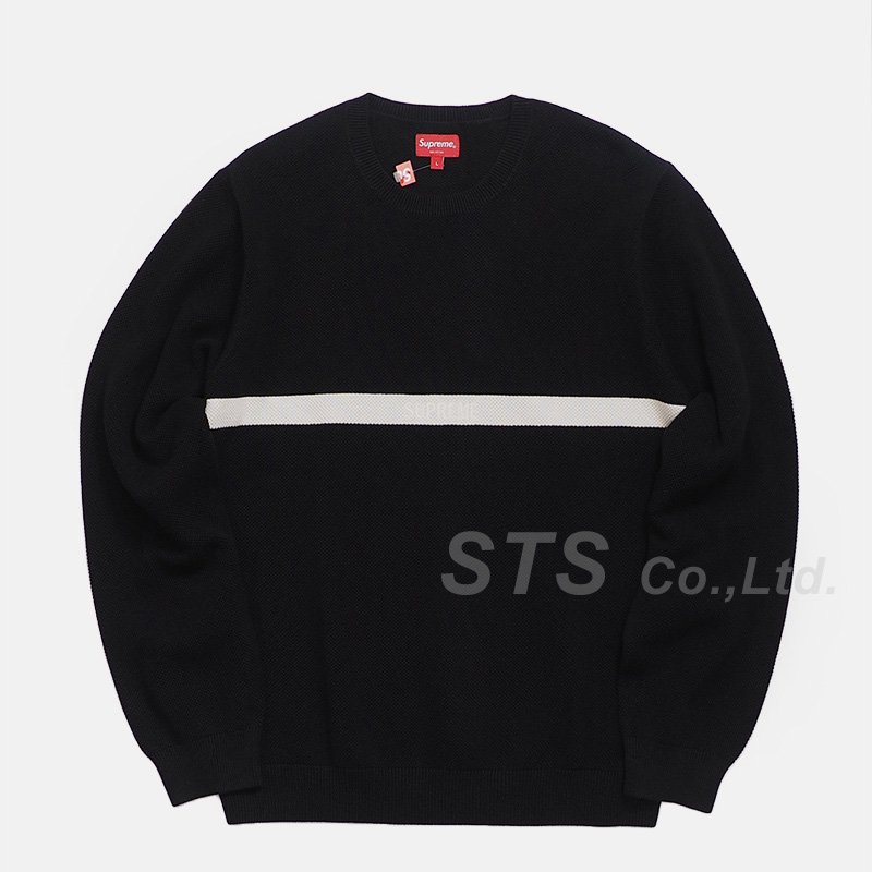 Supreme 17aw Split Pique Crew neck