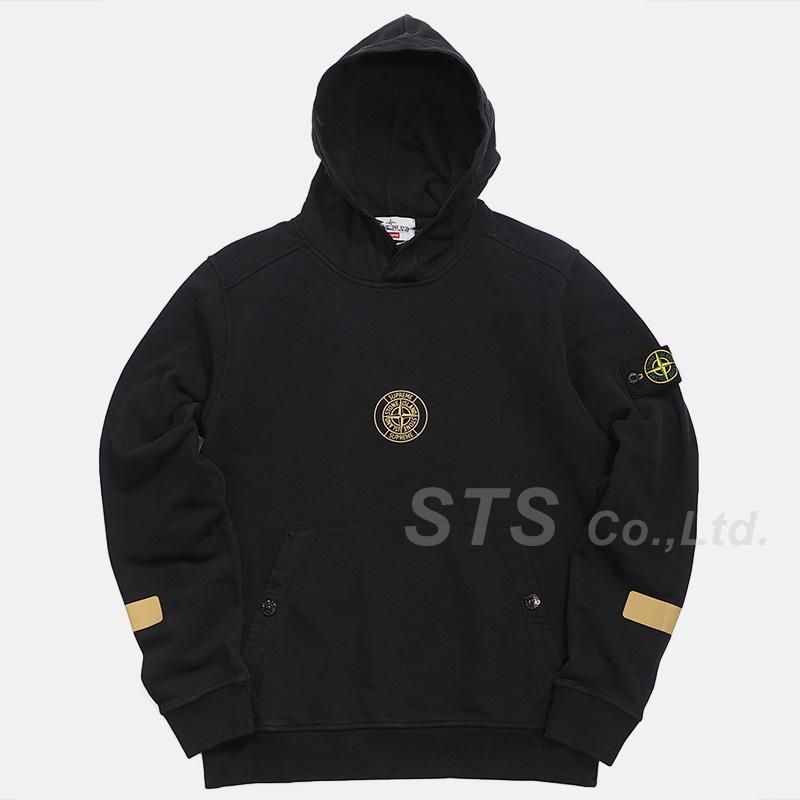 Supreme Stone Island Hooded Sweatshirtカラーブラック