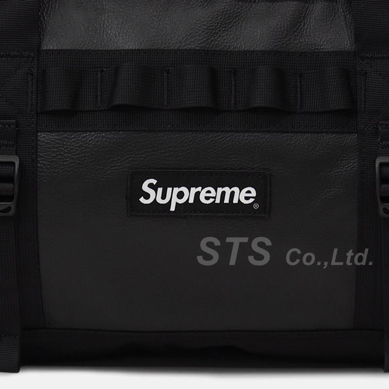 Supreme the north face discount leather base camp duffel black