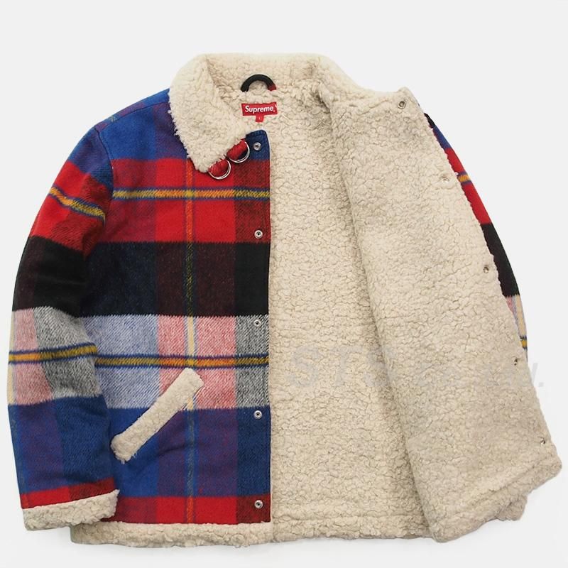 Supreme - Plaid Shearling Bomber - UG.SHAFT