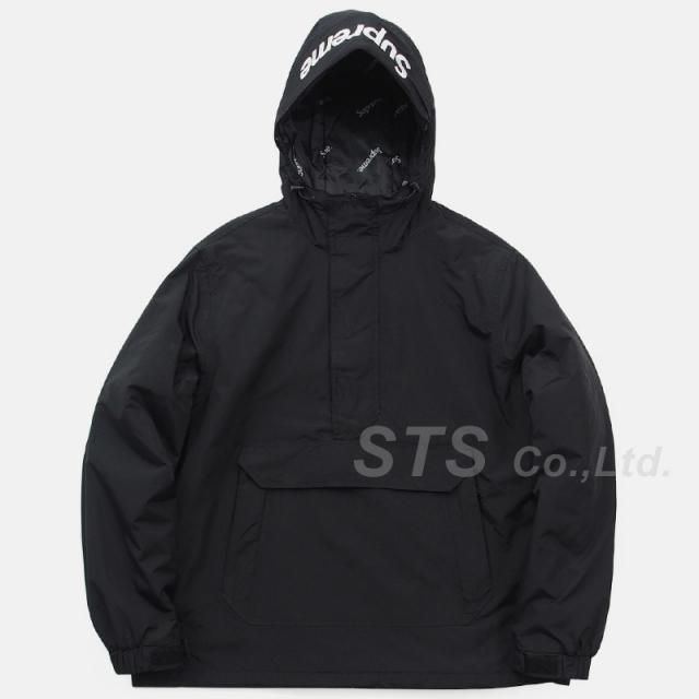 Supreme - Hooded Logo Half Zip Pullover