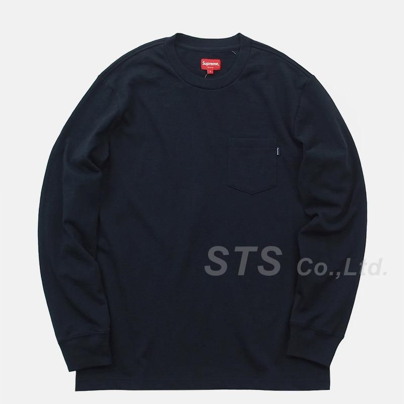 ⭐Supreme  19FW L/S Pocket TEE ⭐廃盤 ピスタグ