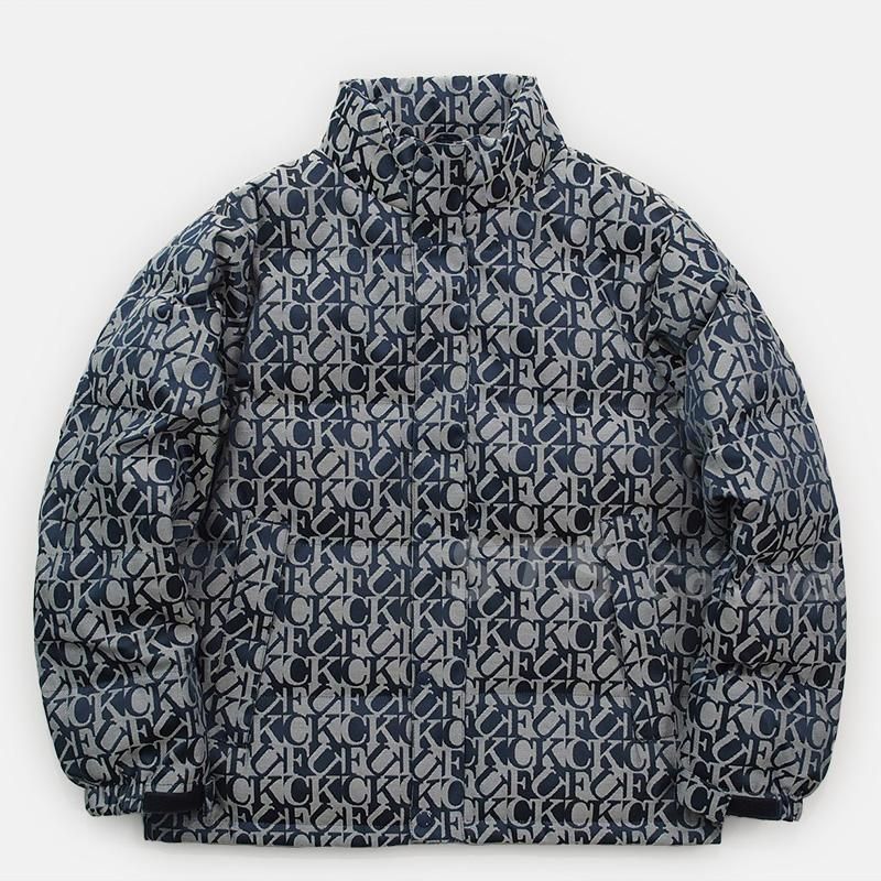 supreme fuck jacquard puffy jacket Mサイズダウンジャケット