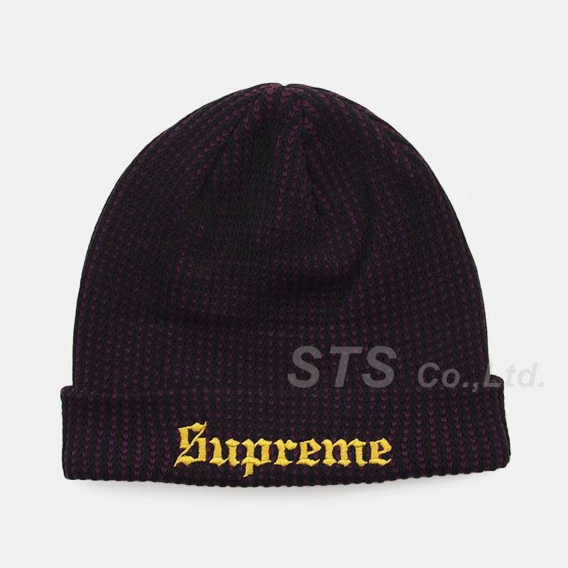 SALE＆送料無料 2-Tone 最高級 【稀少】Supreme 2-Tone Rib Beanie