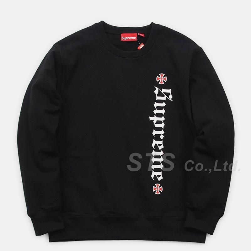 Supreme Independent Old English Tee Black FW17 US