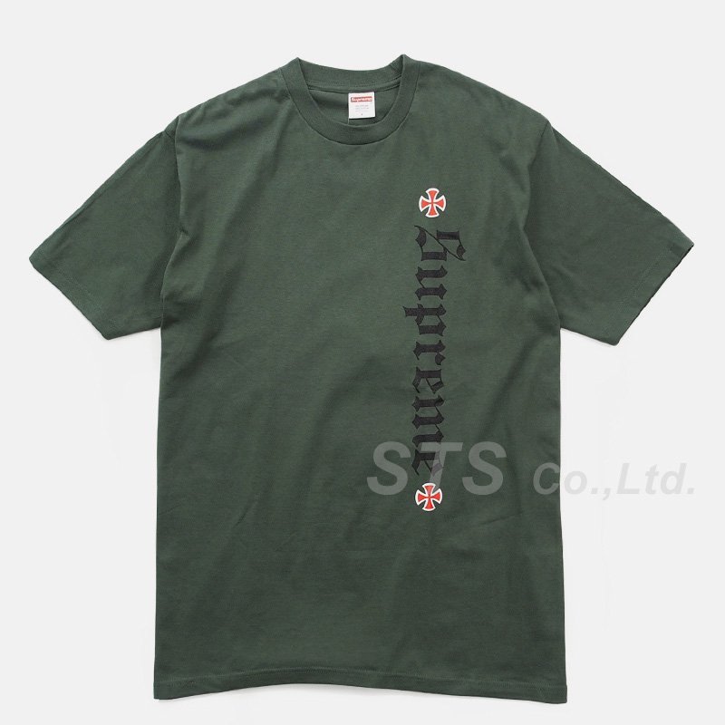 supreme independent old english tee