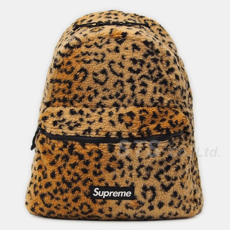 Supreme leopard print online backpack