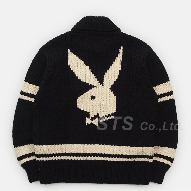 Supreme/Playboy Shawl Collar Full Zip Sweater - UG.SHAFT