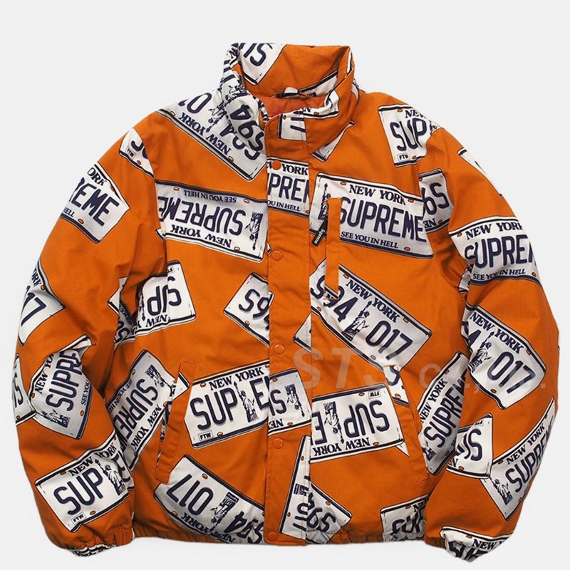 Supreme - License Plate Puffy Jacket - UG.SHAFT