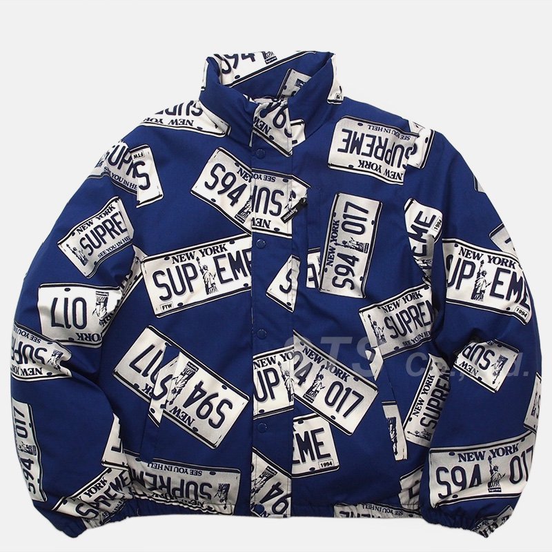 Supreme - License Plate Puffy Jacket - UG.SHAFT