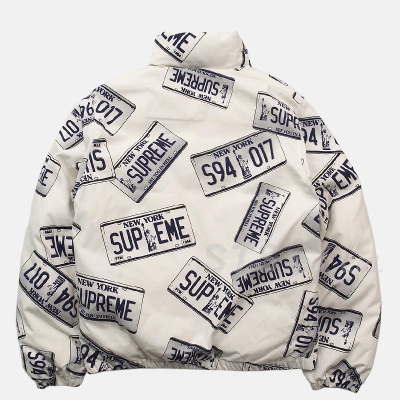 Supreme - License Plate Puffy Jacket - UG.SHAFT