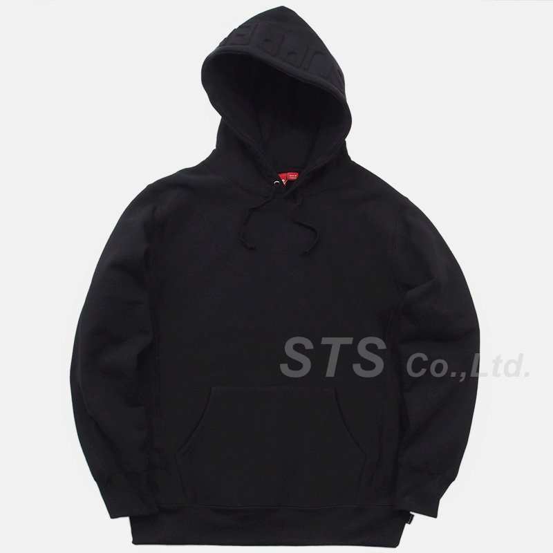 Supreme embossed cheap logo hooded sweatshirt