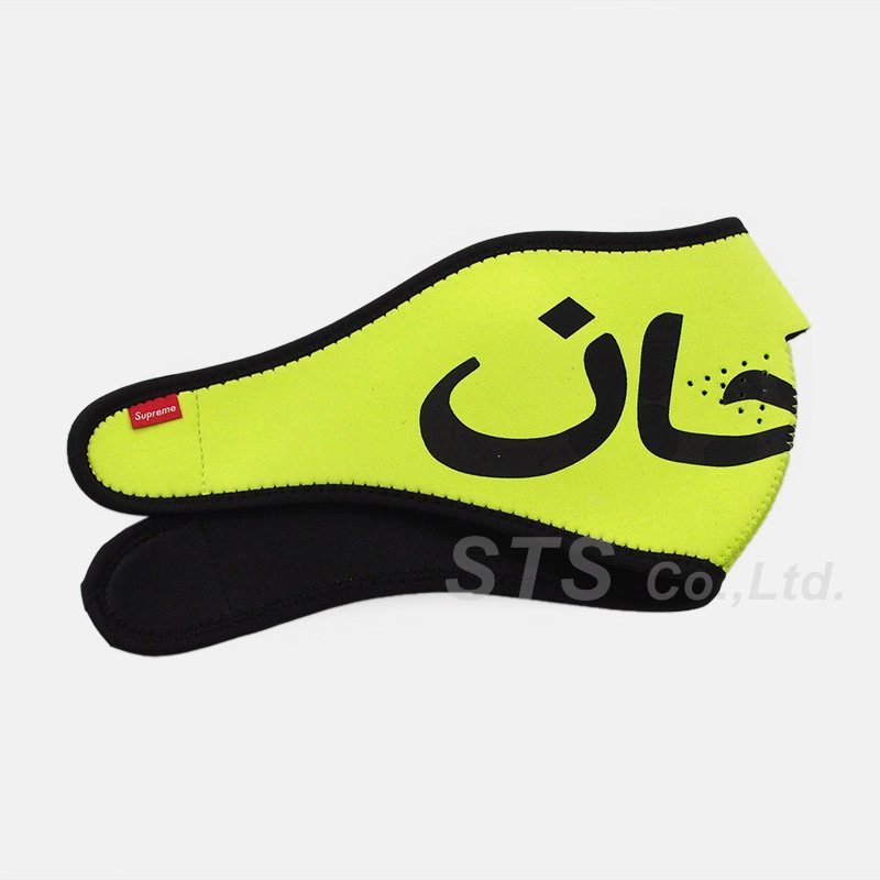 オンライン注文 Supreme Arabic Logo Neoprene Facemask 黒 ...