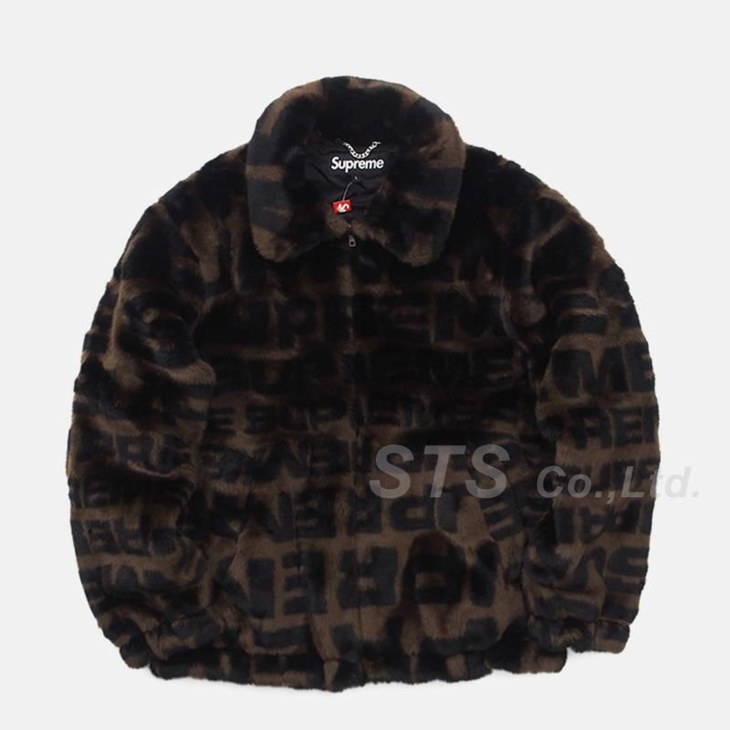 SUPREME Faux Fur Repeater Bomber Jacket50cm