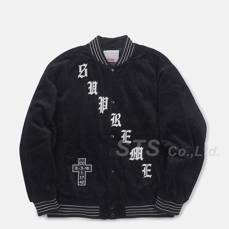 Supreme  Corduroy Varsity Jacket