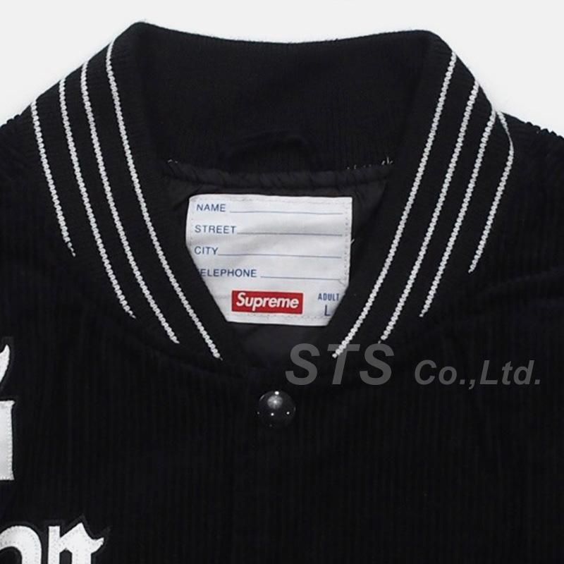 Supreme - Old English Corduroy Varsity Jacket - UG.SHAFT