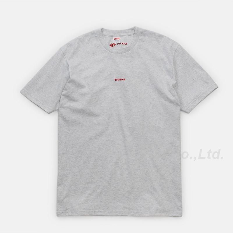 supreme front tee