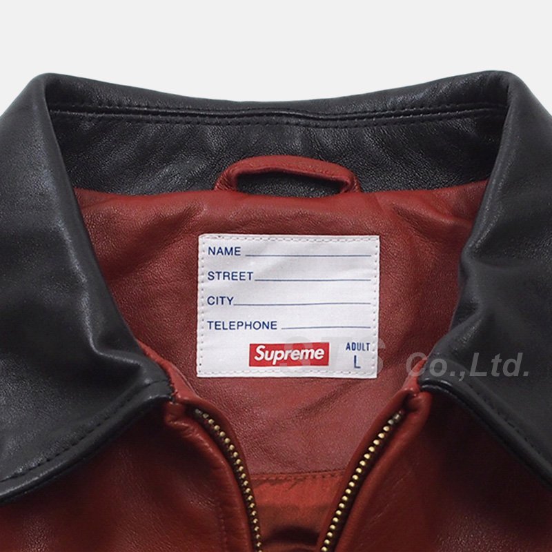 Supreme - Studded Arc Logo Leather Jacket - UG.SHAFT