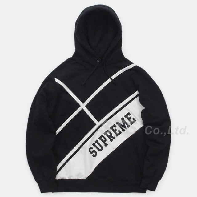 Supreme - Diagonal Hooded Sweatshirt