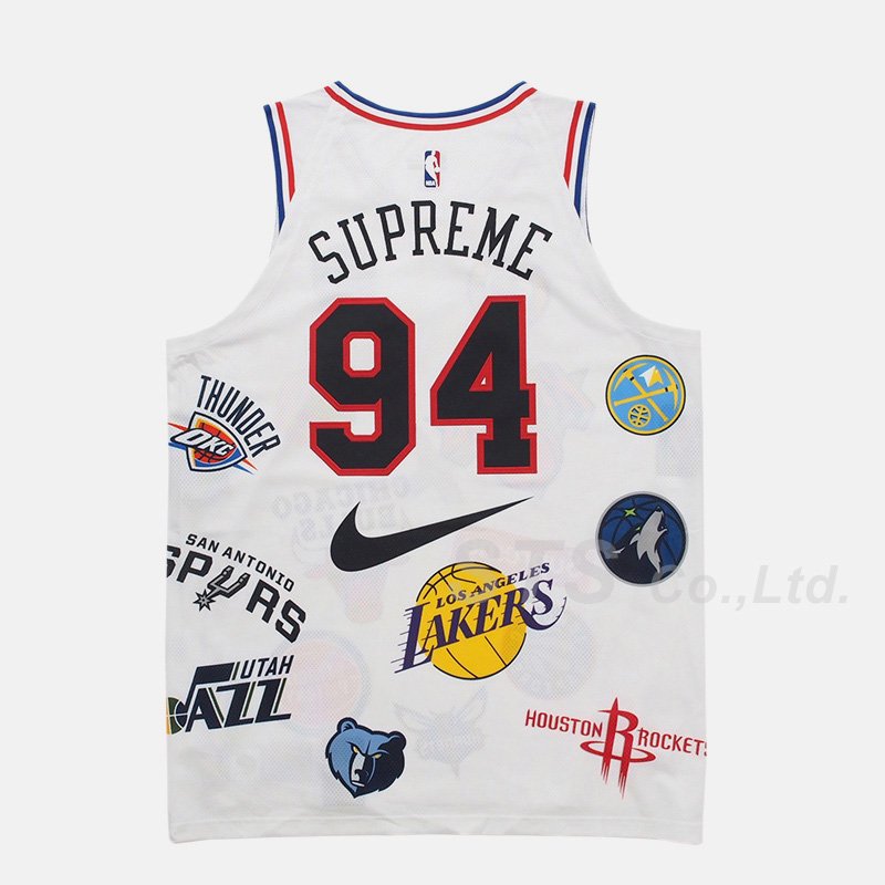 Supreme NBA Teams Authentic Jersey M 黒