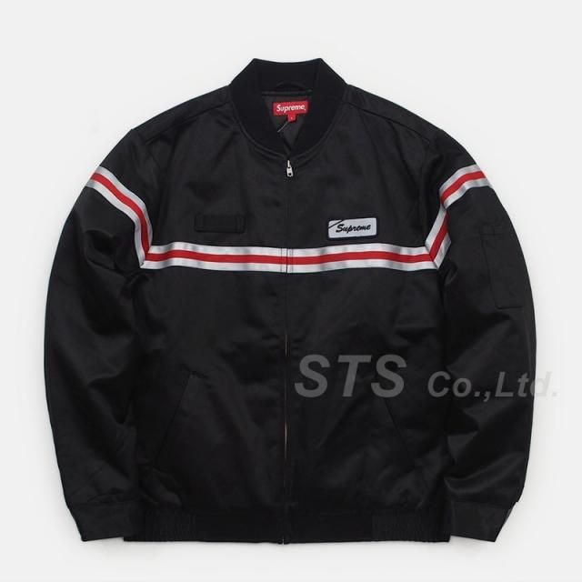 Supreme - Reflective Stripe Work Jacket