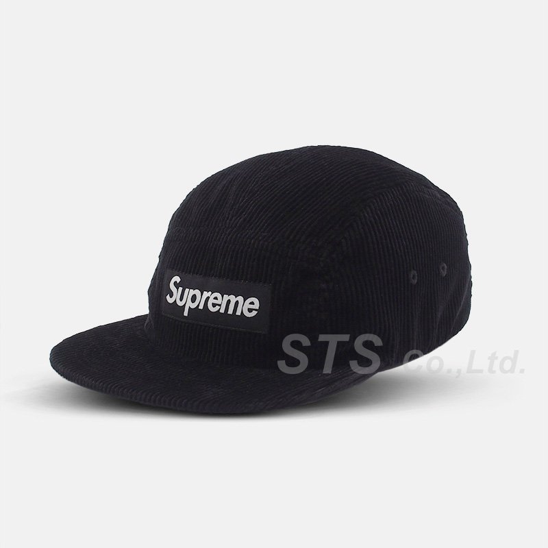 Supreme Corduroy Camp Cap ブラック帽子