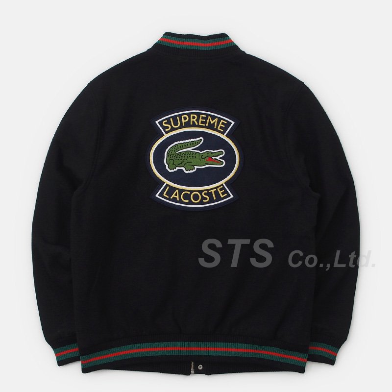Supreme LACOSTE Wool Varsity Jacket L
