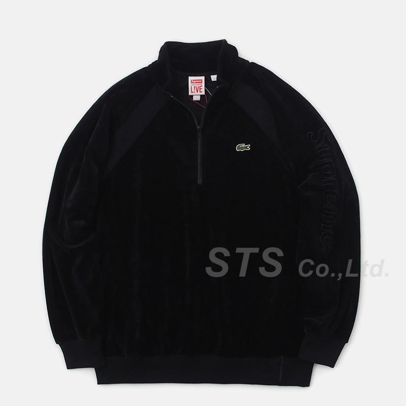 Supreme/LACOSTE Velour Half-Zip Track Top - UG.SHAFT