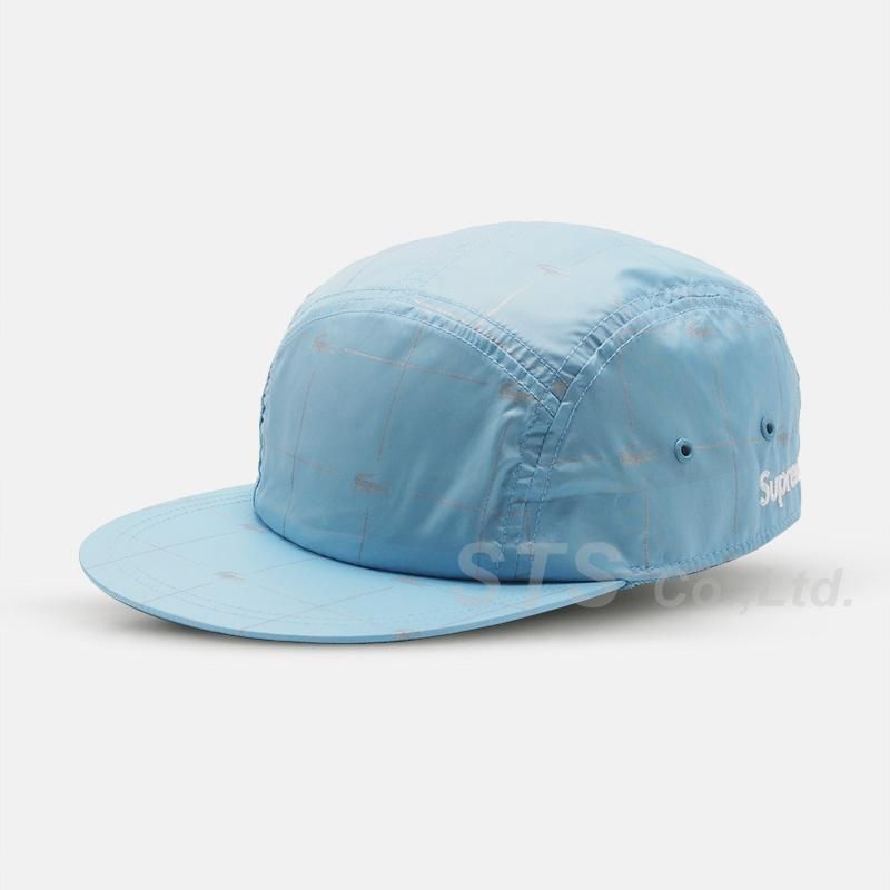 Supreme/LACOSTE Reflective Grid Nylon Camp Cap - UG.SHAFT