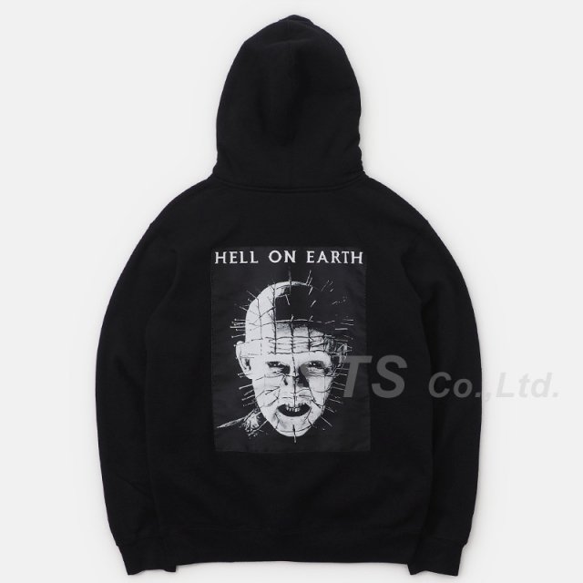 Supreme/Hellraiser Pinhead Zip Up Hooded Sweatshirt with woven patch