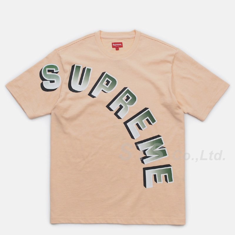 国内正規品 supreme gradient arc top ロゴTシャツ M