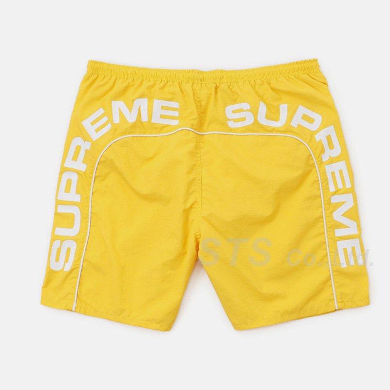 Supreme Arc Logo Water Short Red | escapeauthority.com