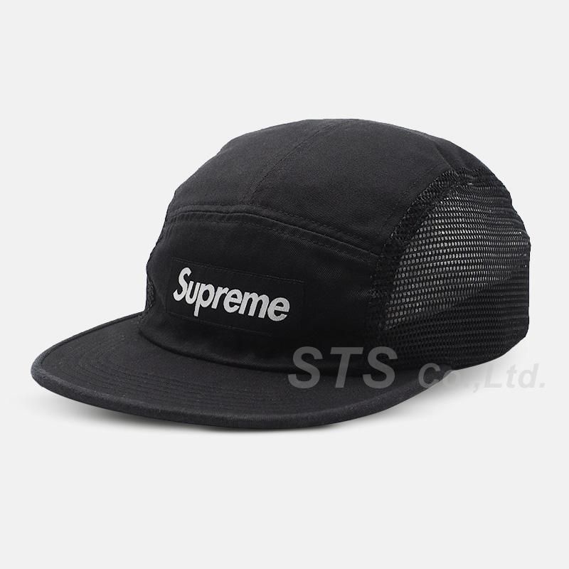 黒 タグ付き Supreme Side Panel Camp Cap