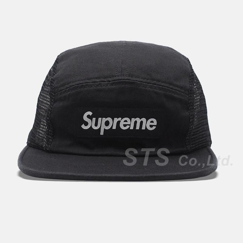 Supreme Mesh Side Panel Camp Cap / black