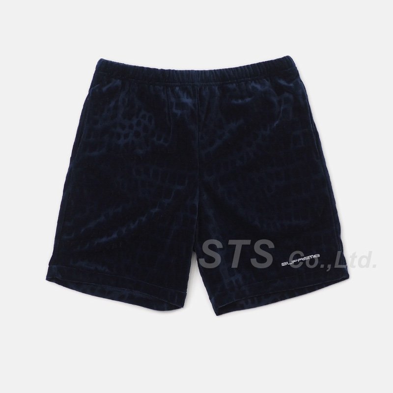 supreme croc velour shorts