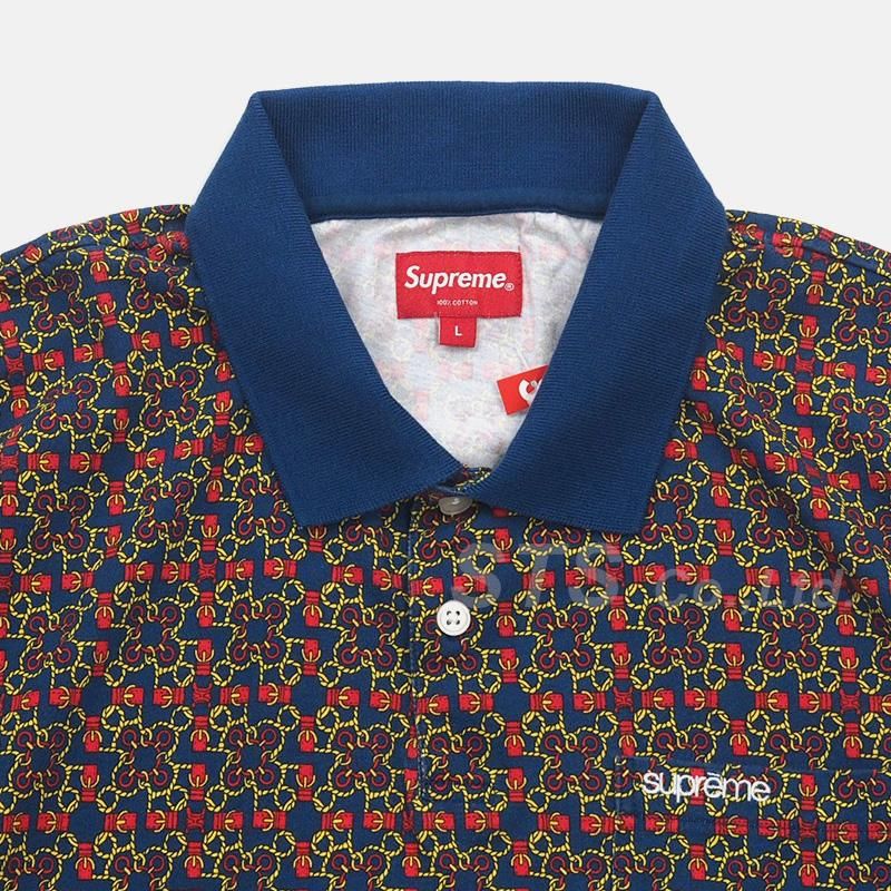 高級品市場 【完売品】supreme Bridle Print Polo Shirt ポロシャツ