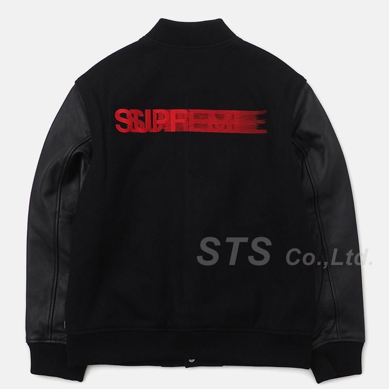 Supreme Motion Logo Varsity Jacket Black