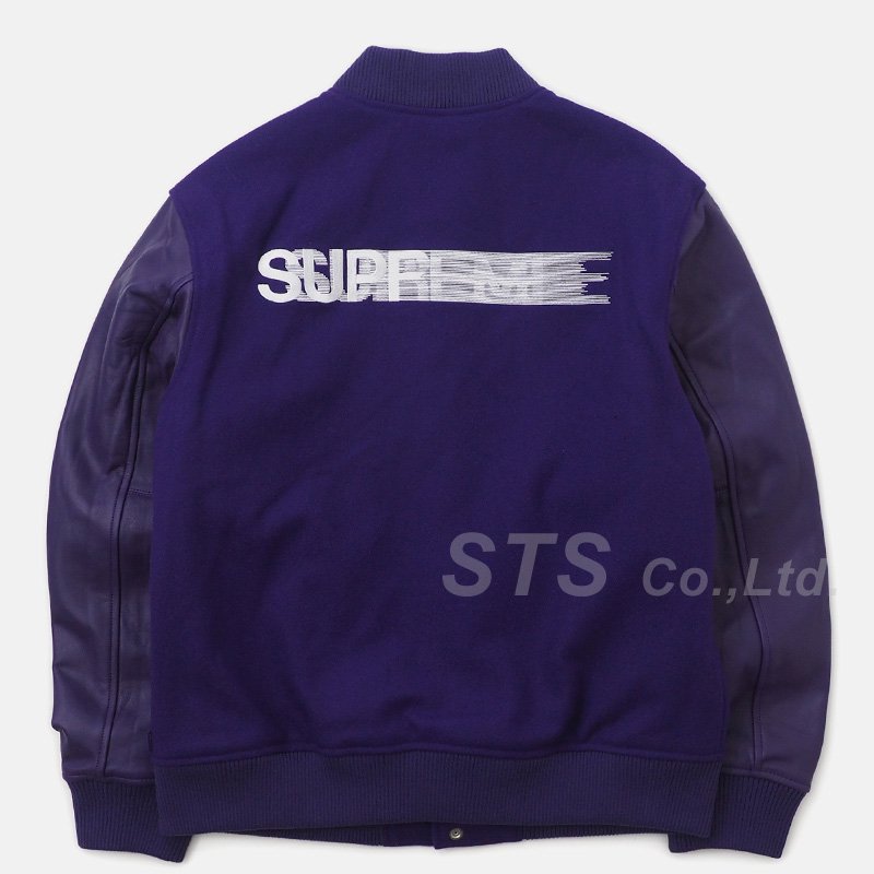 Supreme - Motion Logo Varsity Jacket - UG.SHAFT